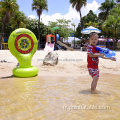 Plage de tir gonflable de crocodile avec flottant